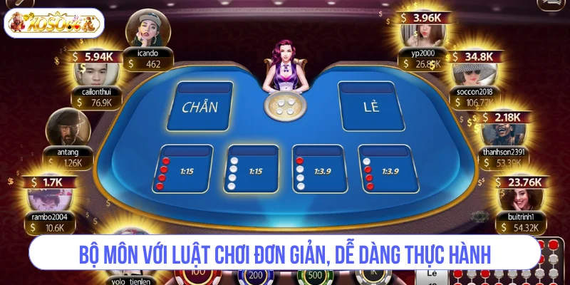 Bộ môn với luật chơi đơn giản, dễ dàng thực hành.