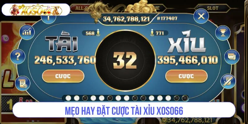 Bỏ túi mẹo chơi Tài xỉu XOSO66 hay để thắng lớn thu về tiền khủng. 