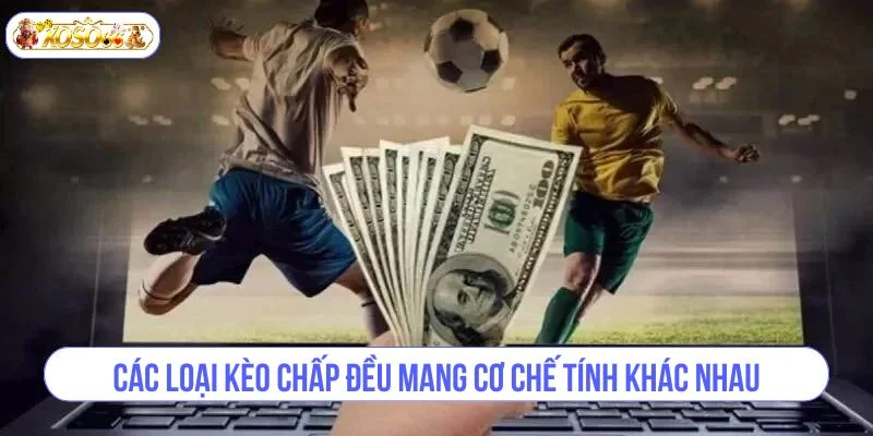Các loại kèo chấp đều mang cơ chế tính khác nhau.
