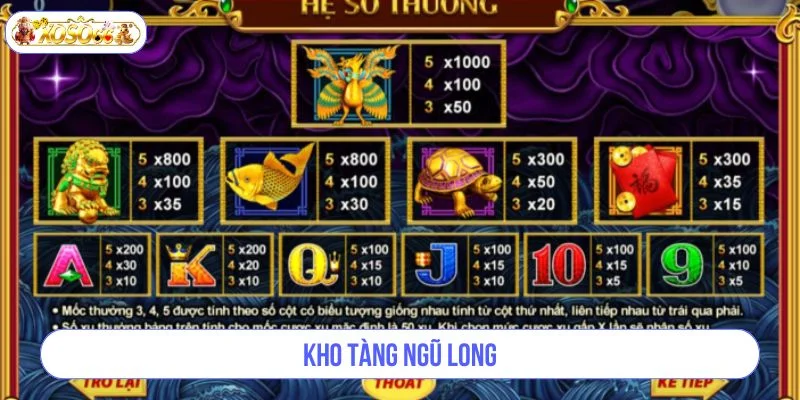 Kho Tàng Ngũ Long – Săn Jackpot Tỷ Đô Tại XOSO66