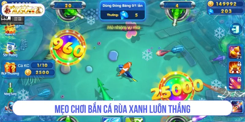 Mẹo tối ưu điểm số giúp bạn chơi bắn cá Rùa Xanh trúng lớn.