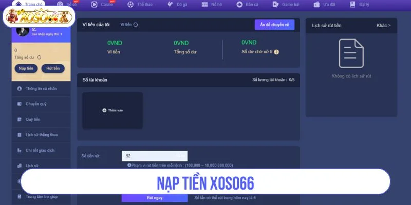 Nạp tiền tại sàn cược thành công ngay lần đầu
