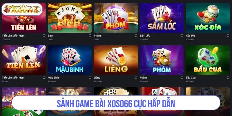 Sảnh game bài được tổ chức sôi động với hàng nghìn bàn cược.